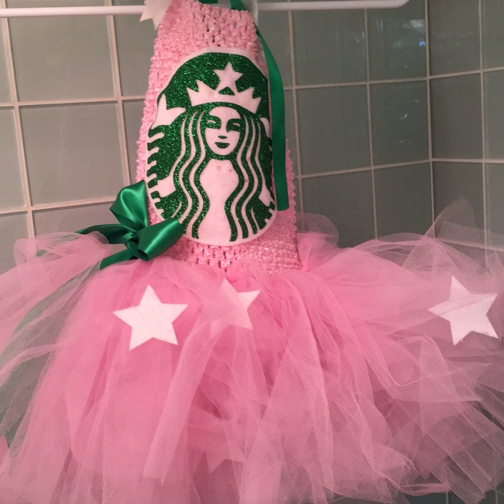 Pink Starbucks tulle Halloween costume 18-24mo - Picture 5 of 5